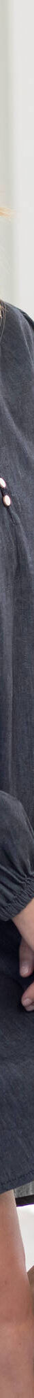 Robe housse évasée, denim léger (black used) Robe housse évasée, denim léger (black used)